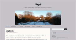 Desktop Screenshot of aigis.dk